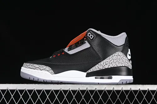 All categories Air Jordan Jordan series basketball shoes Air Jordan 3 GX foreign trade version Air Jordan 3 "Black Cement" AJ3 Jordan 3 first year black cement DN3707-010
